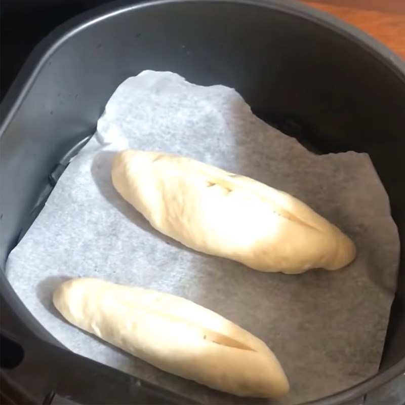 Bước 4 Nướng bánh mì Bánh mì đặc ruột bằng nồi chiên không dầu