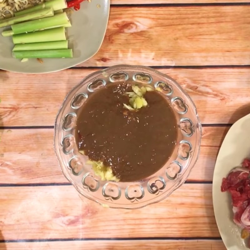 Bước 4 Pha nước chấm Lẩu bò nhúng dấm (giấm)