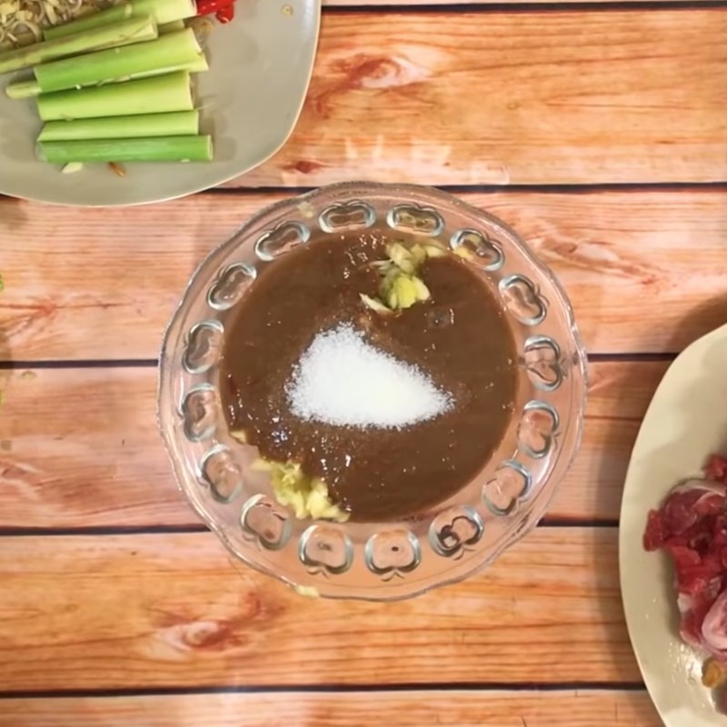 Bước 4 Pha nước chấm Lẩu bò nhúng dấm (giấm)