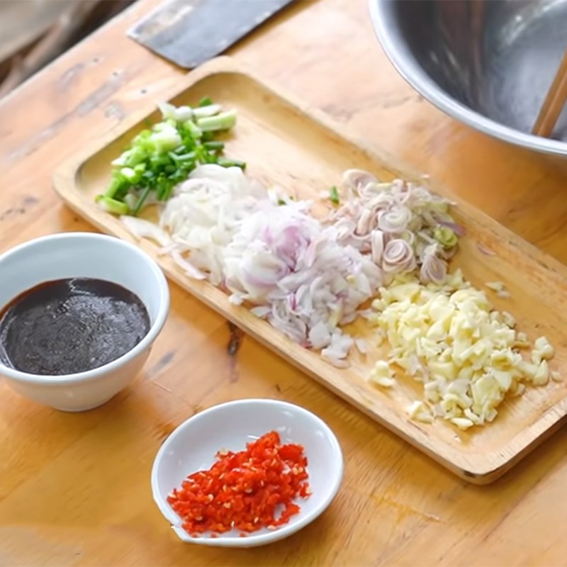 Bước 2 Sơ chế các gia vị Lòng nướng Hàn Quốc