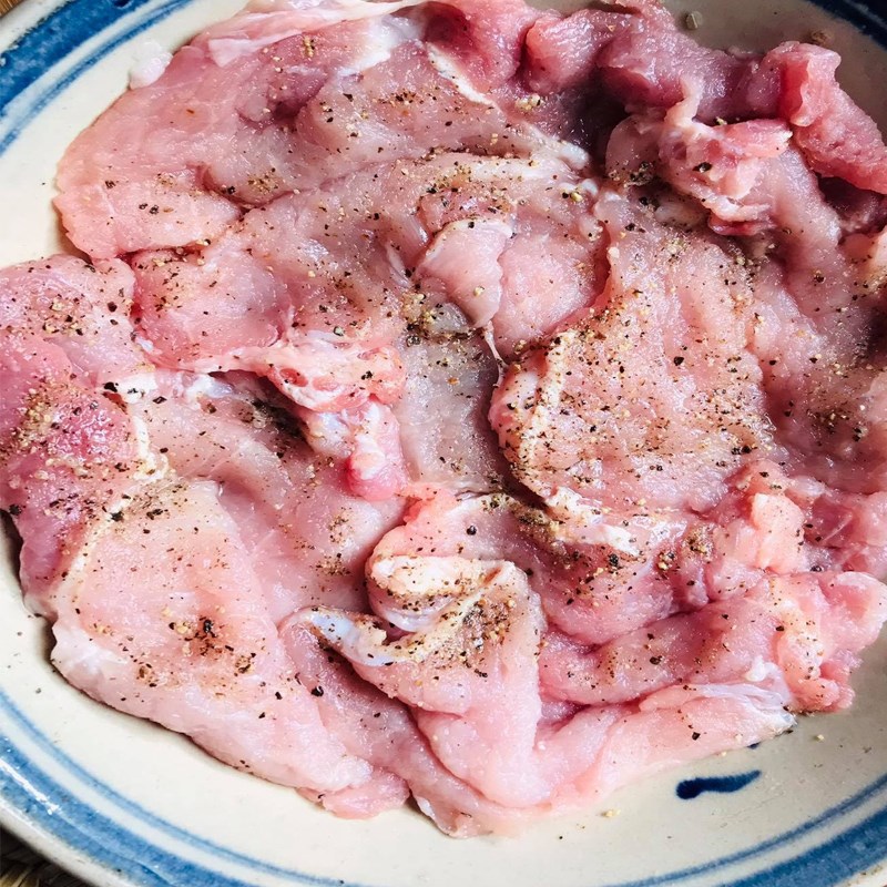 Bước 1 Sơ chế thịt heo Thịt tẩm bột chiên xù