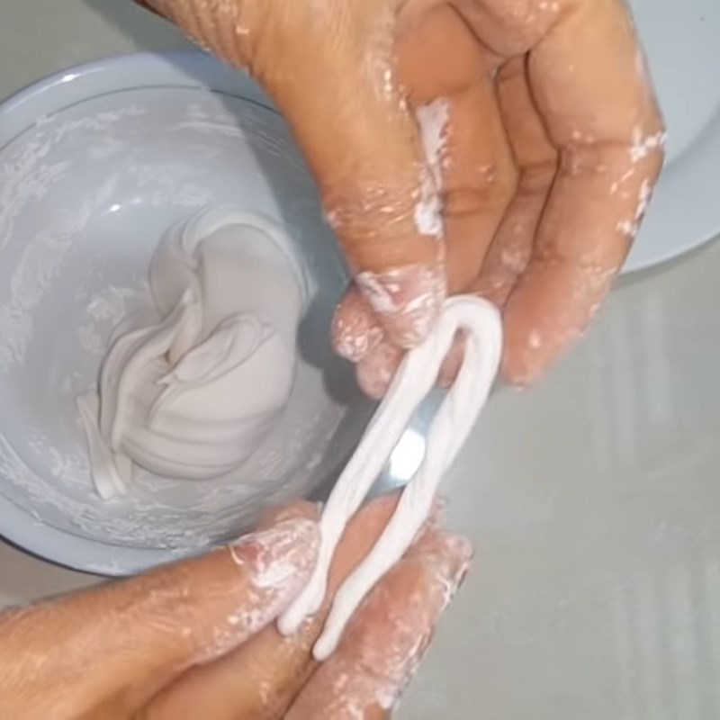 Bước 2 Tạo hình trân châu sợi Trân châu sợi