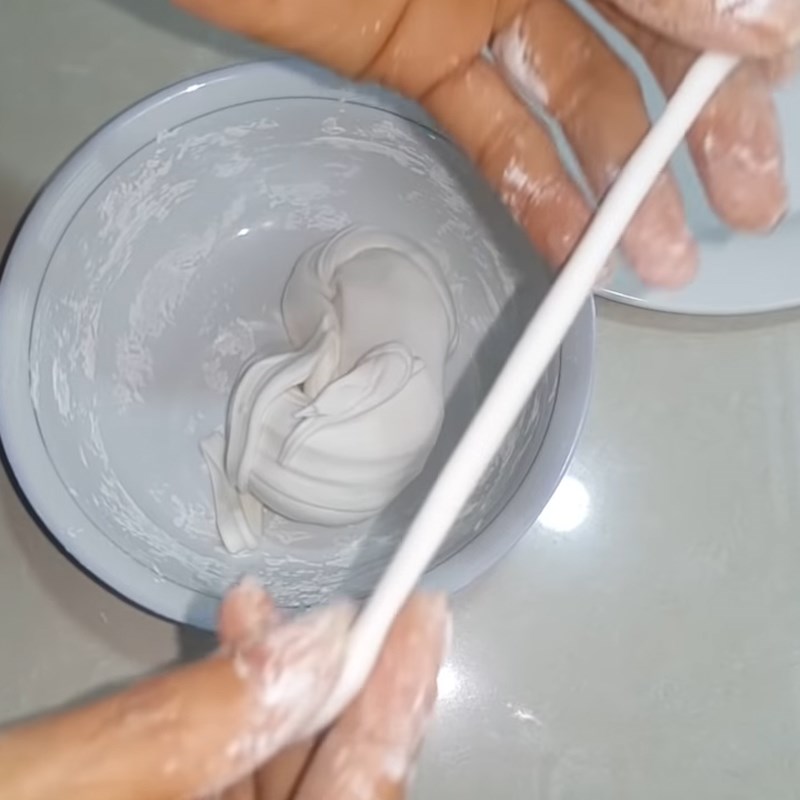 Bước 2 Tạo hình trân châu sợi Trân châu sợi
