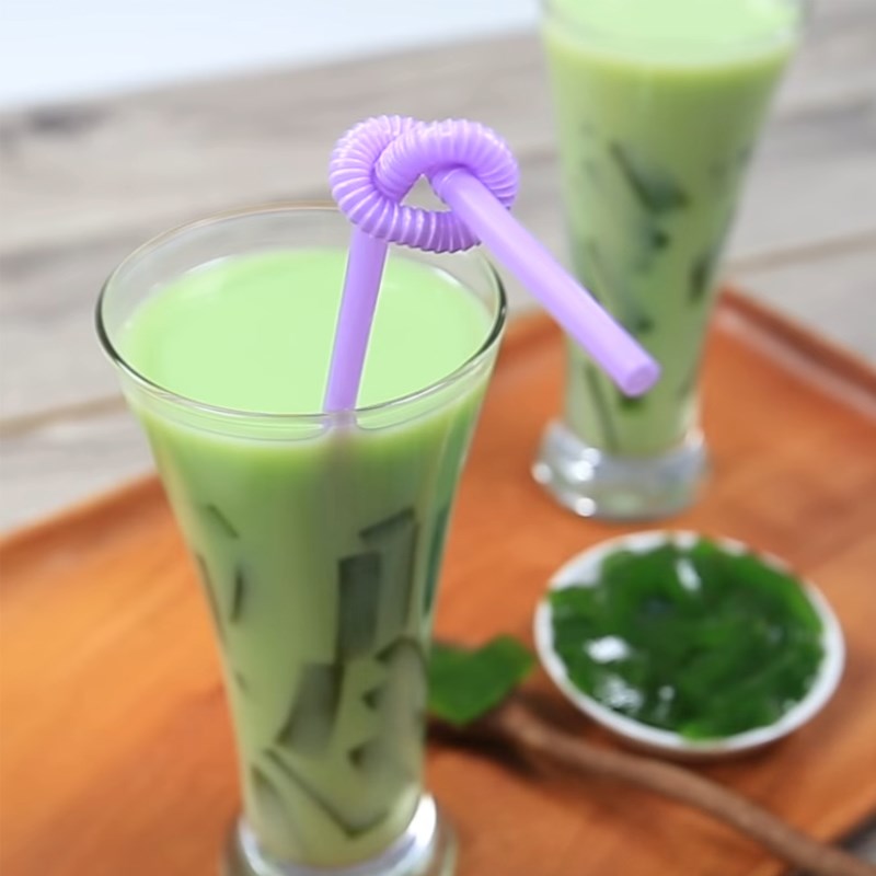 Bước 5 Thành phẩm Trà sữa thái xanh thạch matcha