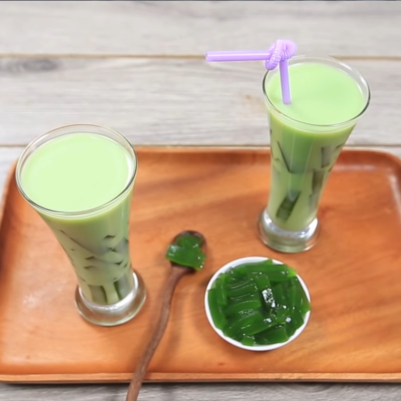 Bước 5 Thành phẩm Trà sữa thái xanh thạch matcha