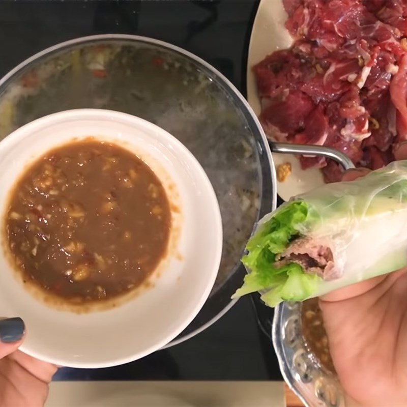 Bước 5 Thành phẩm Lẩu bò nhúng dấm (giấm)