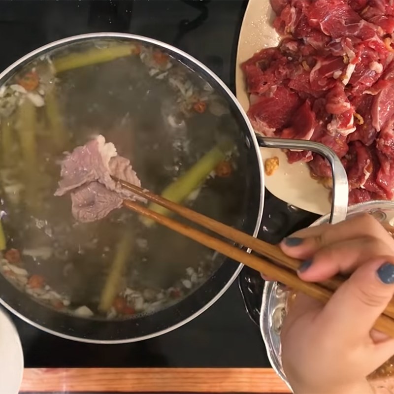 Bước 5 Thành phẩm Lẩu bò nhúng dấm (giấm)