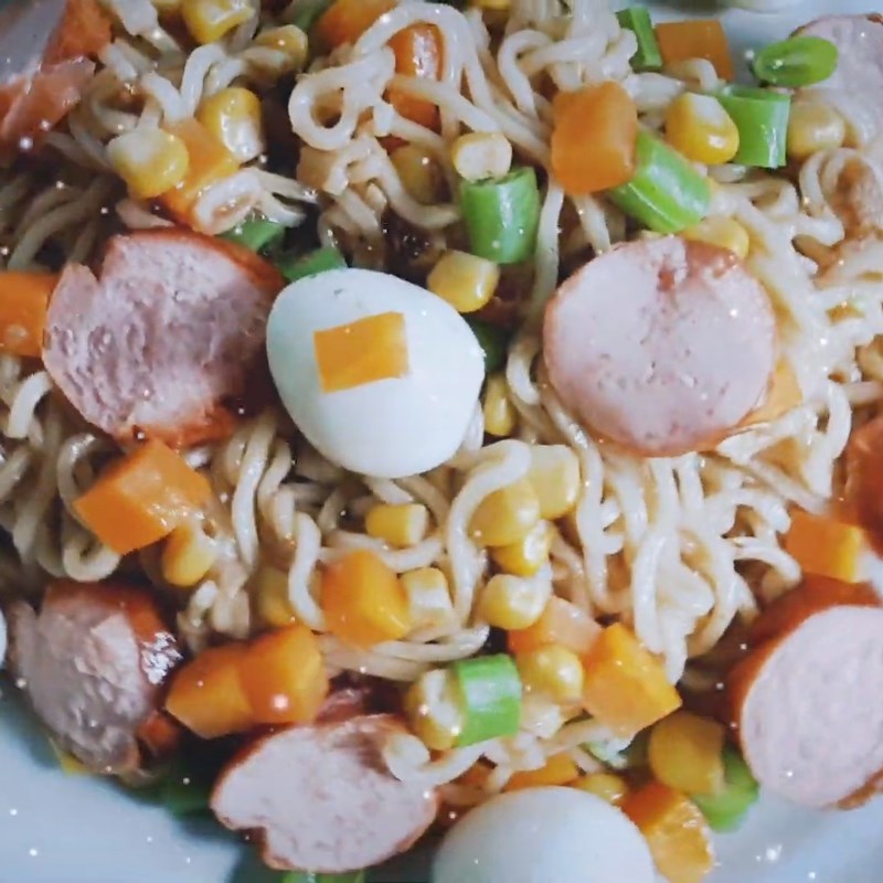 Bước 4 Thành phẩm Mì trộn indomie