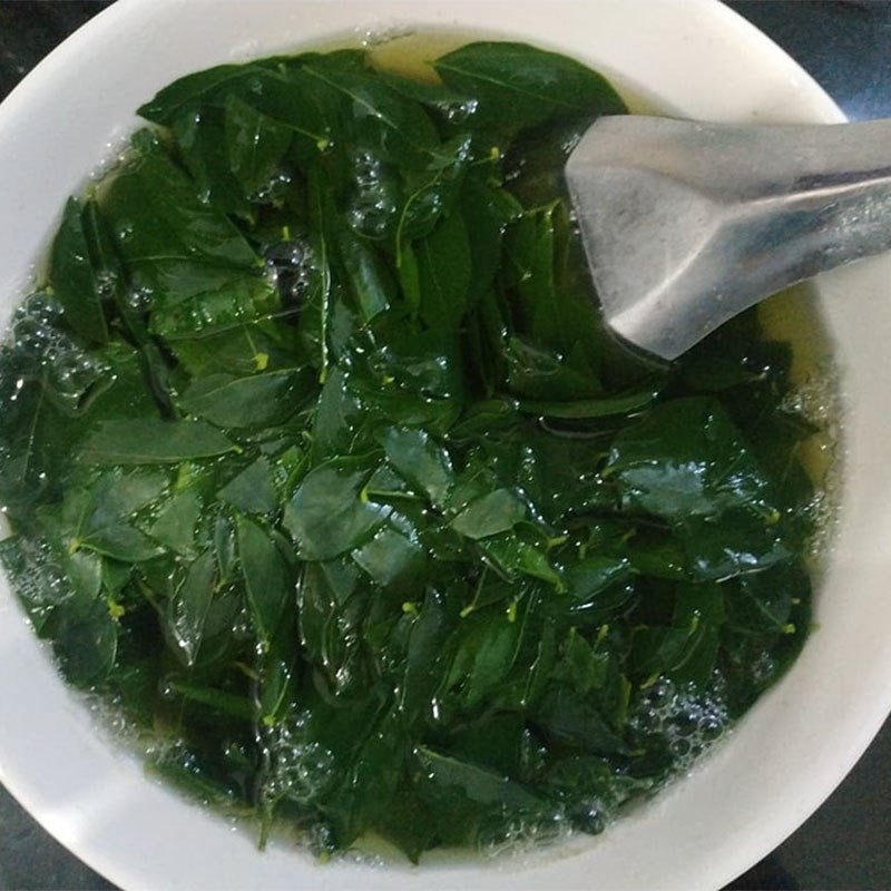 Bước 3 Thành phẩm Canh rau ngót chay