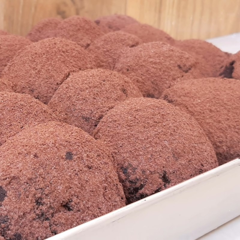 Bước 8 Thành phẩm Bánh donut socola chiên