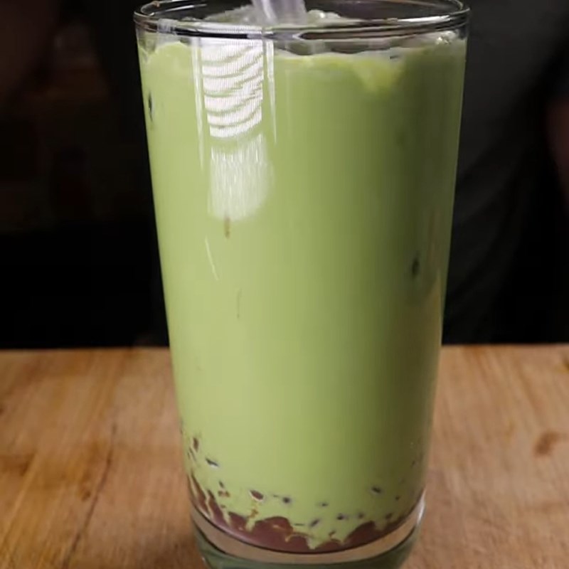 Bước 4 Thành phẩm Sữa matcha đậu đỏ