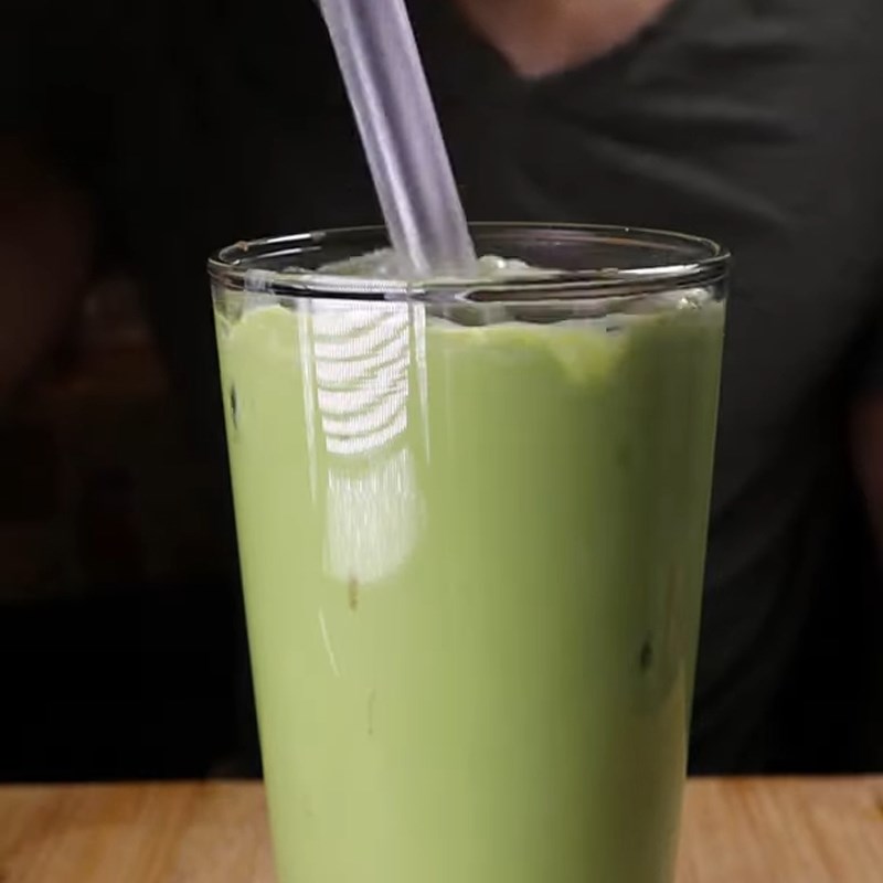 Bước 4 Thành phẩm Sữa matcha đậu đỏ