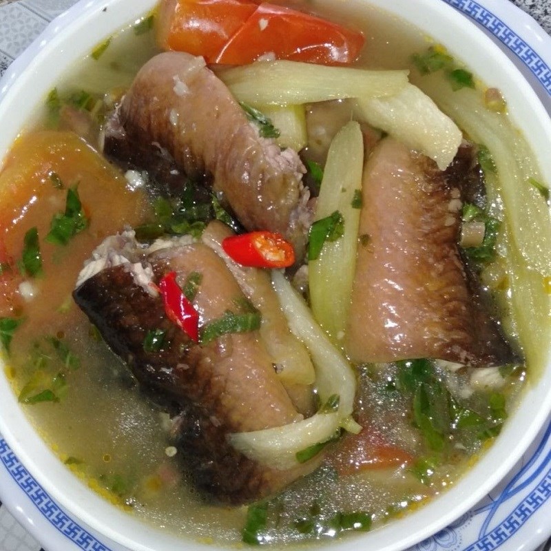 Bước 3 Thành phẩm Canh chua lươn bạc hà