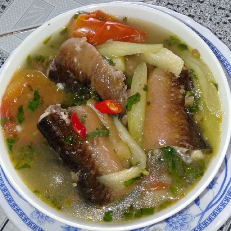 Bước 3 Thành phẩm Canh chua lươn bạc hà