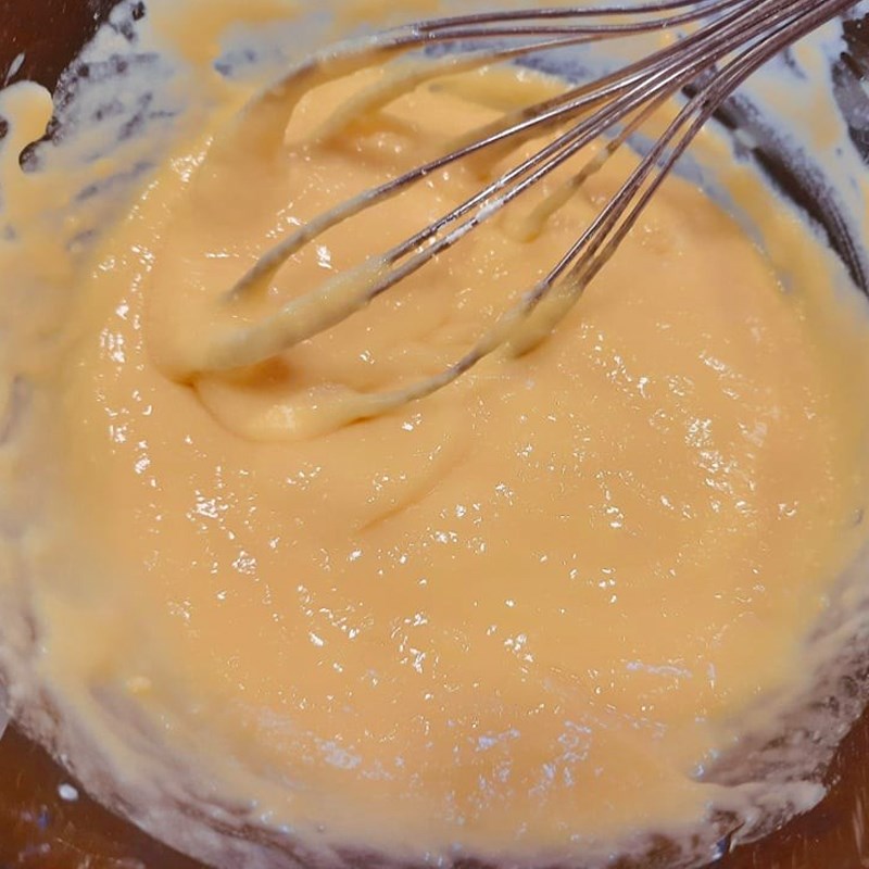 Bước 3 Trộn bột thực hiện bánh Bánh bông lan cam caramel