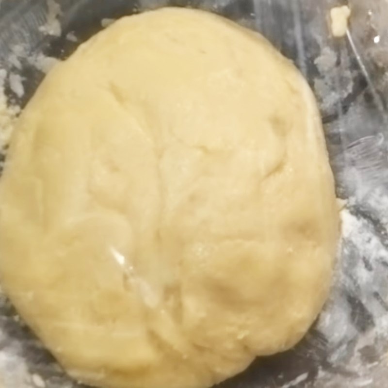 Bước 3 Trộn bột vỏ bánh Bánh Trung Thu cho người tiểu đường nhân đậu xanh sầu riêng