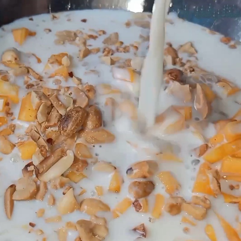 Bước 2 Trộn các nguyên liệu Kem mít sữa dừa