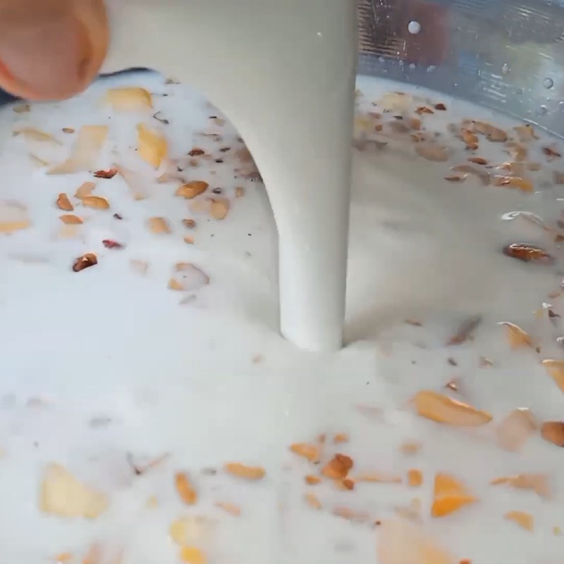 Bước 2 Trộn các nguyên liệu Kem mít sữa dừa