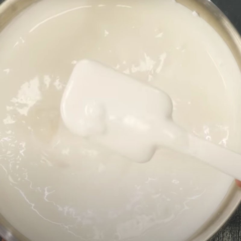 Bước 3 Trộn mãng cầu ta với kem sữa Kem mãng cầu ta (quả na)