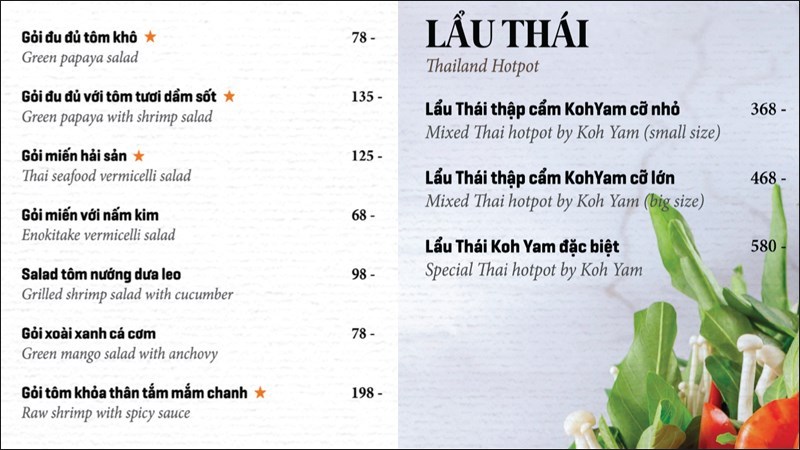 Quán Koh Yam - Thái kitchen