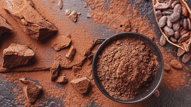 Nên sử dụng lượng bột cacao vừa đủ