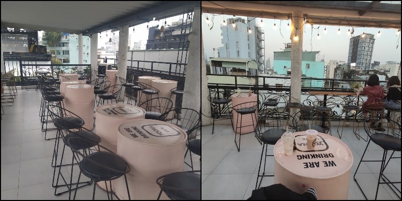 Không gian quán YOONA Cafe