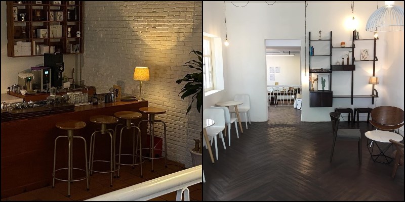 Không gian quán cafe Luia