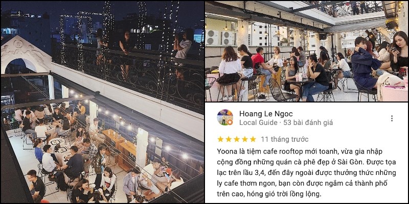 Không gian quán YOONA Cafe