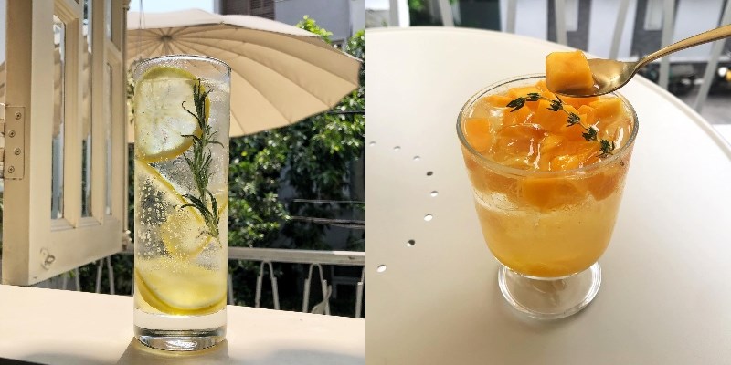 Thức uống tại quán cafe Luia