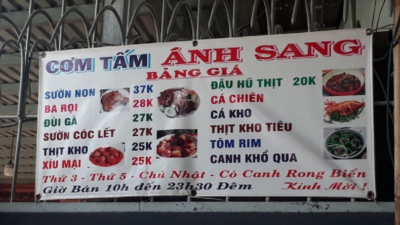 Quán Cơm Tấm Ánh Sang