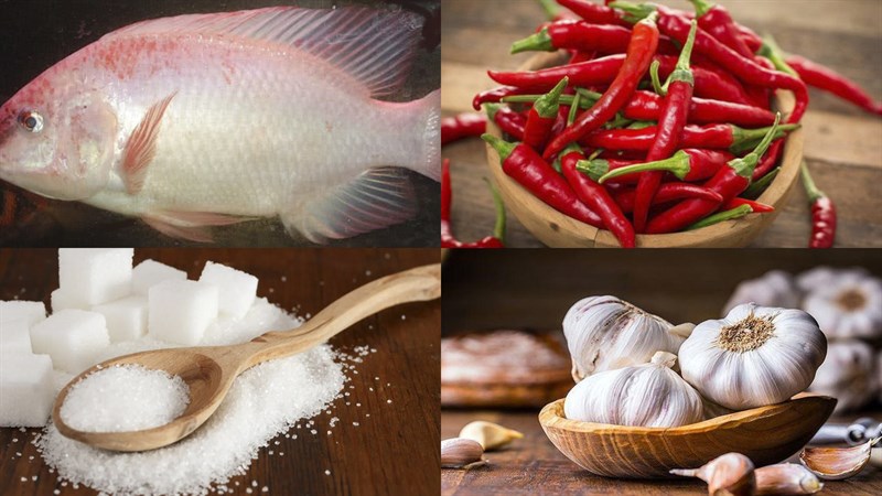 Nguyên liệu món ăn khô cá diêu hồng