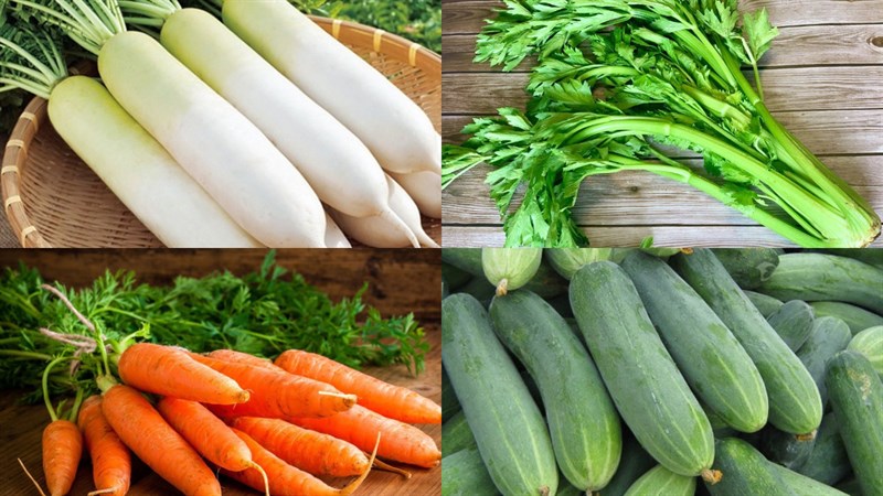 Nguyên liệu món ăn nước ép củ cải trắng