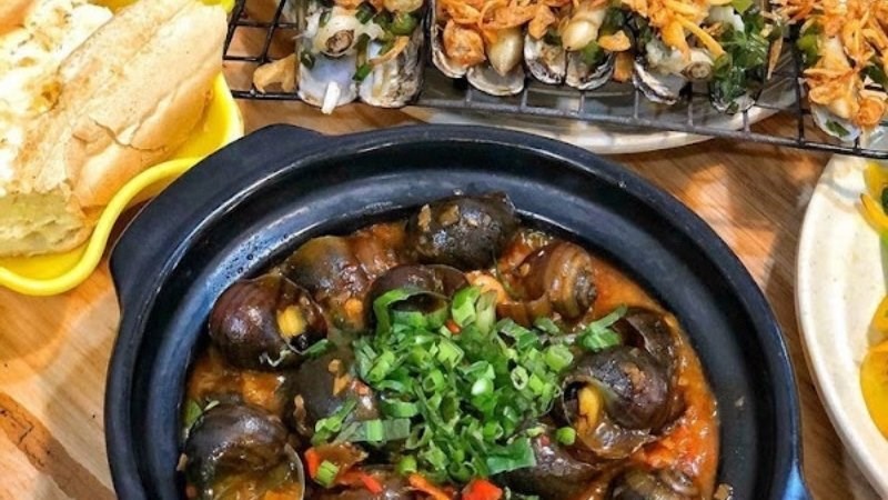 Món ăn tại quán ốc 29
