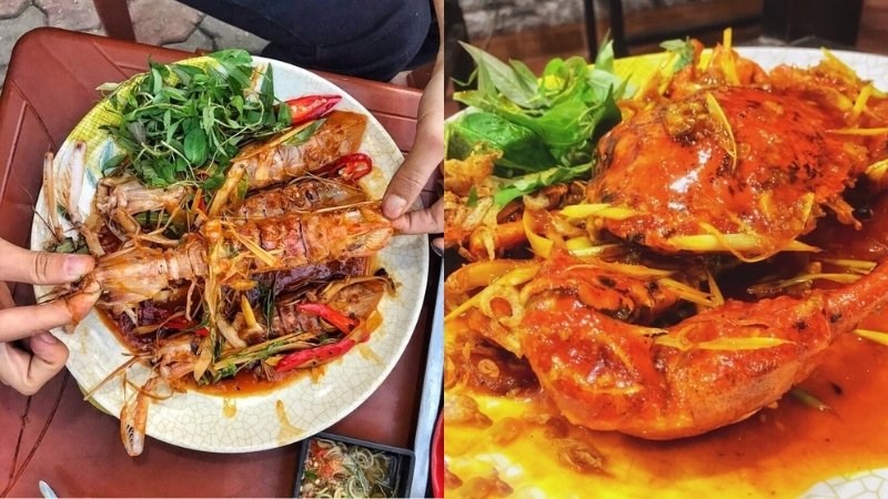 Món ăn tại quán ốc Trang Hải Phòng