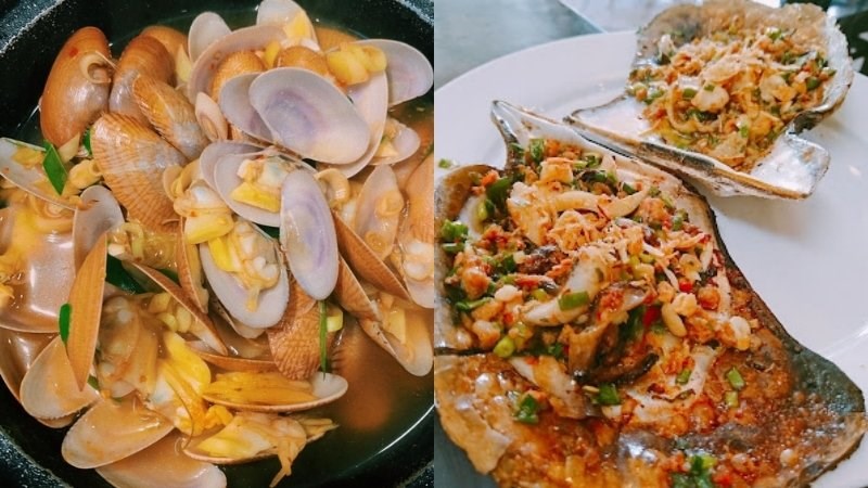 Món ăn tại quán ốc Phủi 3 Miền