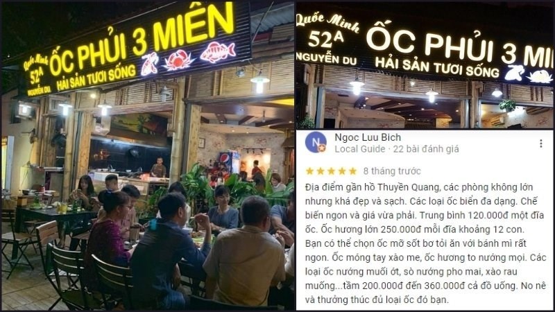 Quán ốc Phủi 3 Miền
