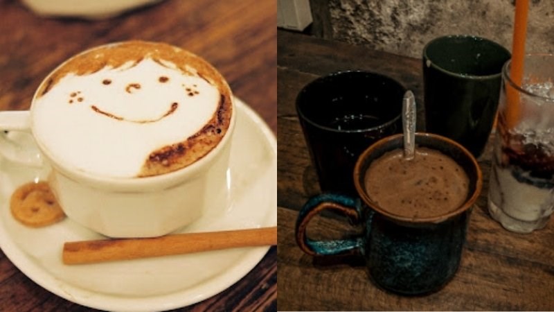 Thức uống tại quán Cafe Cuối Ngõ