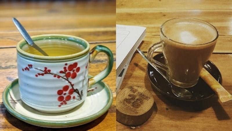 Thức uống tại quán Hoa10Giờ Floral & Book Café