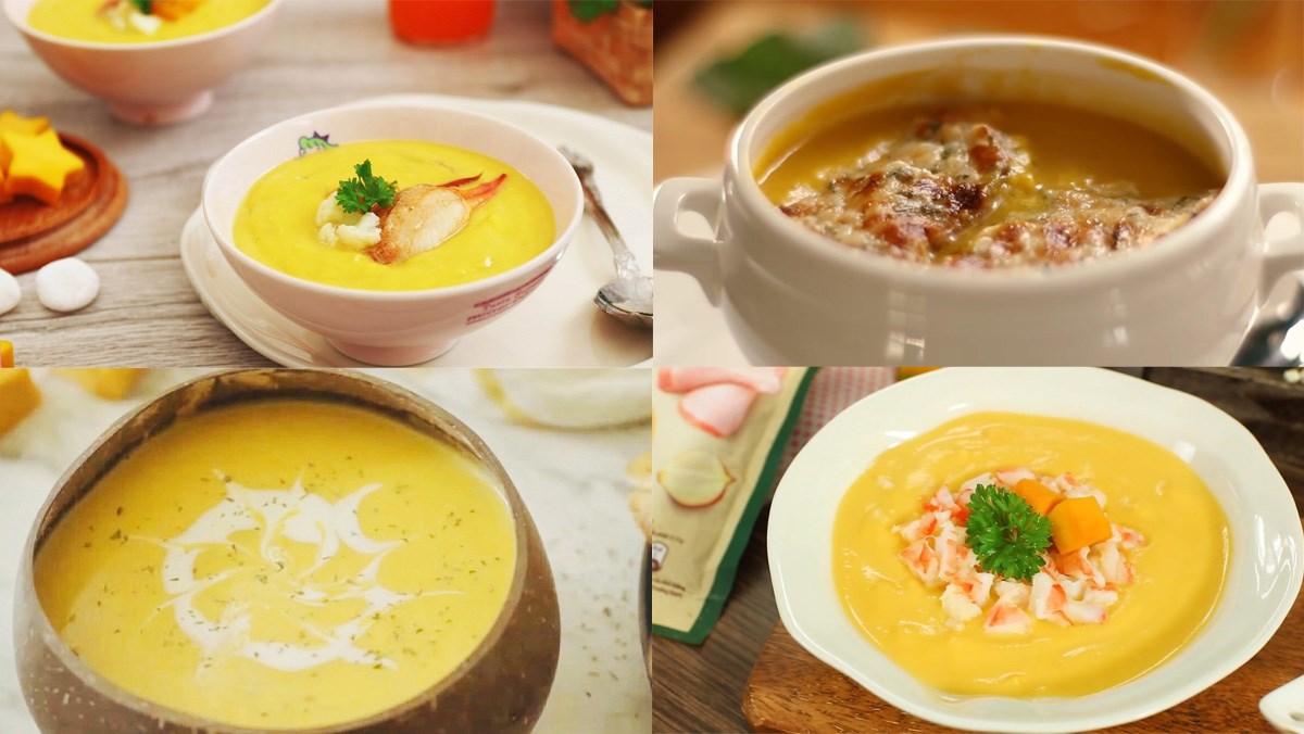 10 cách nấu súp bí đỏ