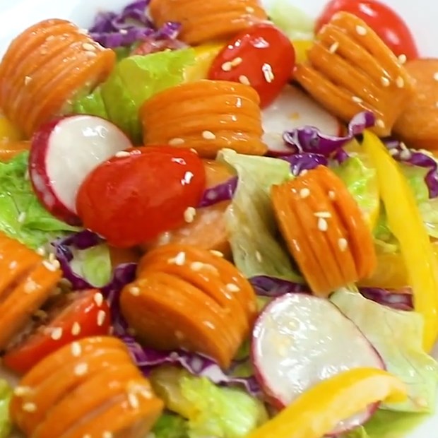 3 cách làm salad xúc xích nhanh gọn đơn giản vô cùng thơm ngon tại nhà