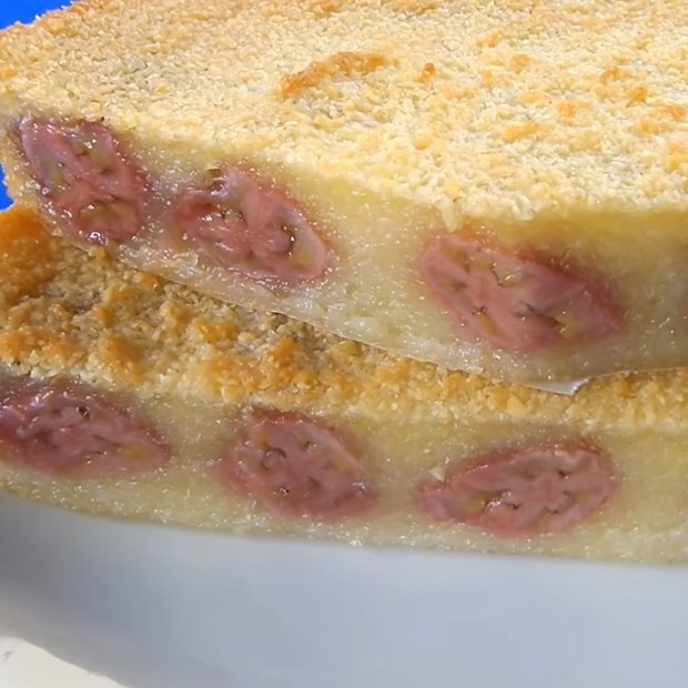 Cách làm bánh khoai mì chuối nướng thơm lừng, dẻo ngọt cực đơn giản hấp dẫn