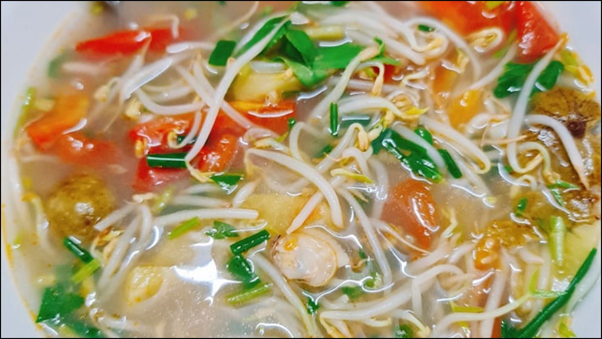 Canh ngao dứa
