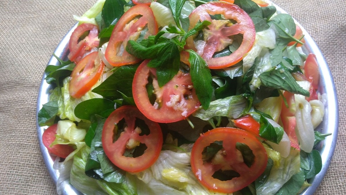 Xà lách (salad) trộn dầu giấm (công thức được chia sẻ từ người dùng)