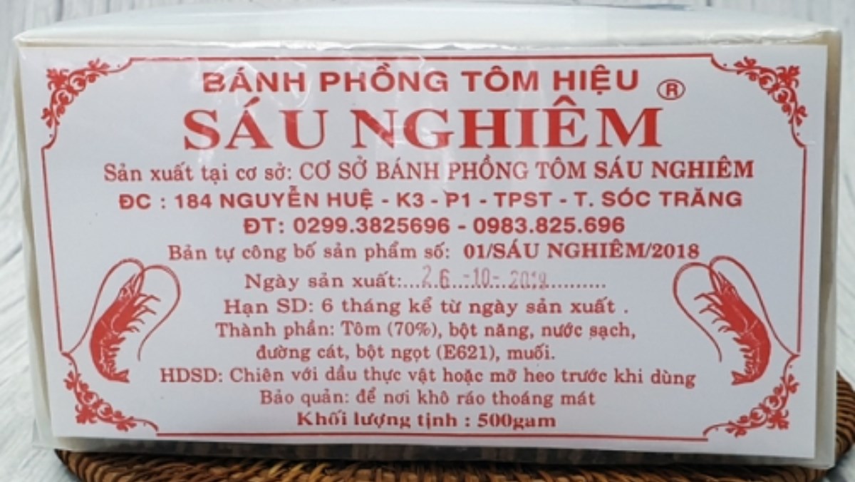 Bánh phồng tôm Sáu Nghiêm