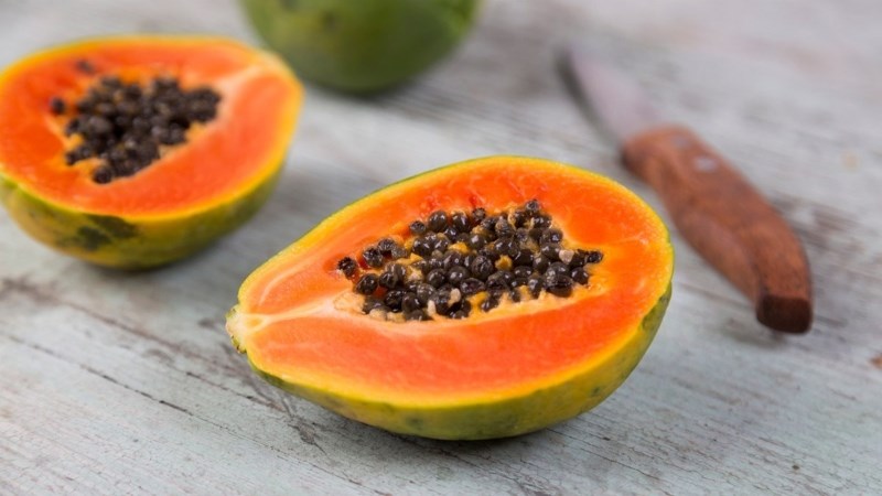 Bữa phụ 2: Đu đủ chín (150gr/50 Kcal)