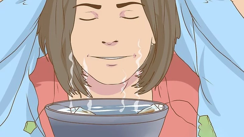 Xông mặt với túi trà