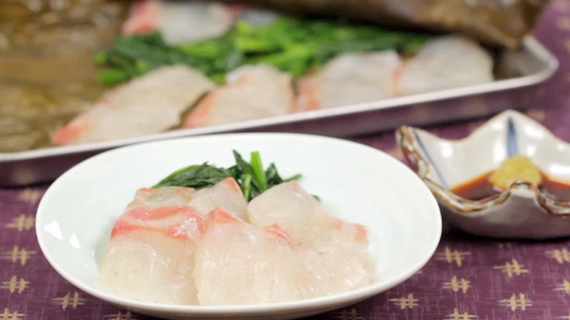 Cá tráp sashimi