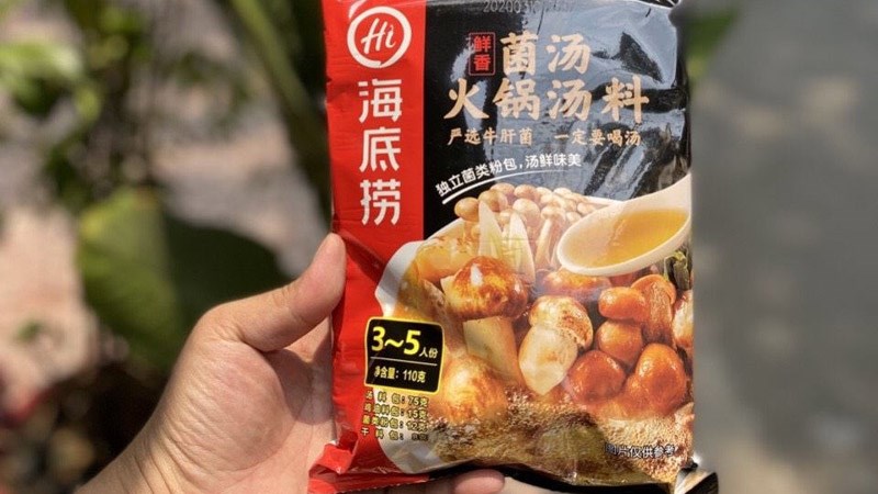 Gia vị lẩu nấm gà Haidilao