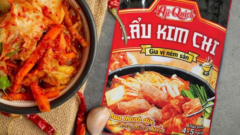 Gia vị lẩu Kim Chi Aji Quick