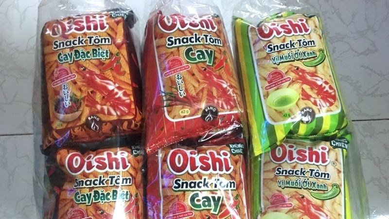 Oishi snack tôm